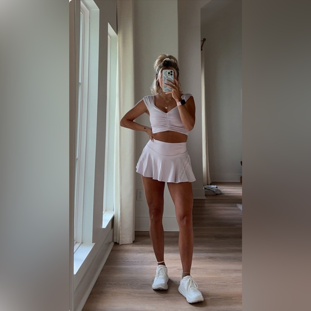 Free People Movement Tennis Set Pleats & Thank You Skort/Breathe Deeper Tank